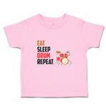 Toddler Clothes Eat Sleep Drum Repeat Musical Toddler Shirt Baby Clothes Cotton
