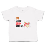 Toddler Clothes Eat Sleep Drum Repeat Musical Toddler Shirt Baby Clothes Cotton