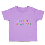 Toddler Clothes Eligible Bachelor Monogram Letters Toddler Shirt Cotton