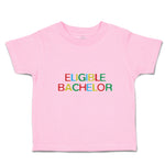 Toddler Clothes Eligible Bachelor Monogram Letters Toddler Shirt Cotton