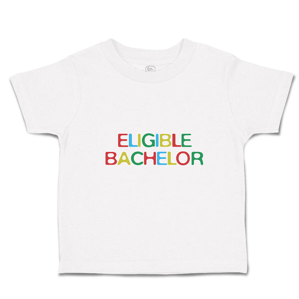 Toddler Clothes Eligible Bachelor Monogram Letters Toddler Shirt Cotton