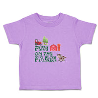 Toddler Clothes Fun on The Farm with A Barn, House, Windmill, Cow and A Tractor
