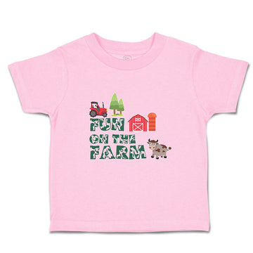 Toddler Clothes Fun on The Farm with A Barn, House, Windmill, Cow and A Tractor