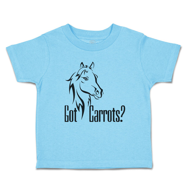 Toddler Clothes Pony Got An Carrots Funny Horse Animal Head Toddler Shirt Cotton