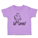 Toddler Clothes Pony Got An Carrots Funny Horse Animal Head Toddler Shirt Cotton
