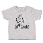 Toddler Clothes Pony Got An Carrots Funny Horse Animal Head Toddler Shirt Cotton