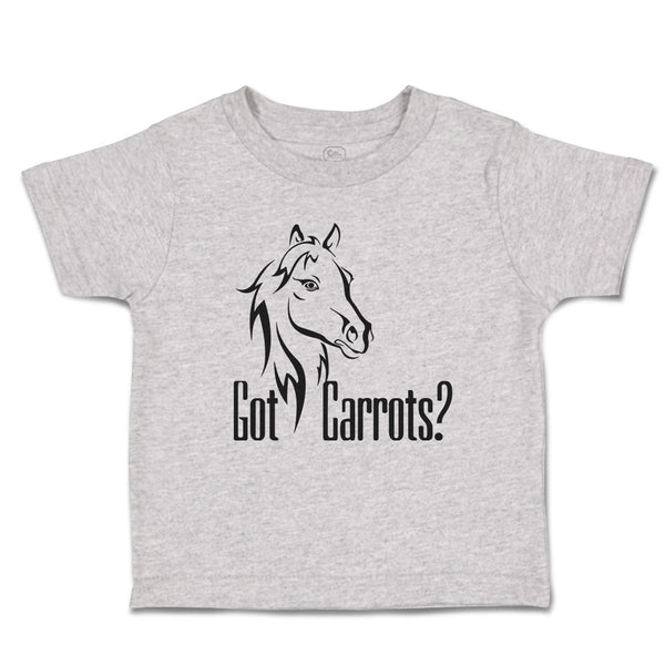 Toddler Clothes Pony Got An Carrots Funny Horse Animal Head Toddler Shirt Cotton