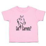 Toddler Clothes Pony Got An Carrots Funny Horse Animal Head Toddler Shirt Cotton