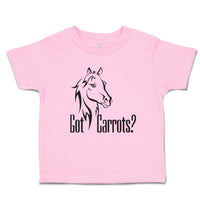 Toddler Clothes Pony Got An Carrots Funny Horse Animal Head Toddler Shirt Cotton