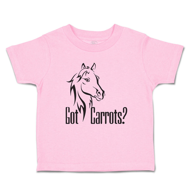 Toddler Clothes Pony Got An Carrots Funny Horse Animal Head Toddler Shirt Cotton