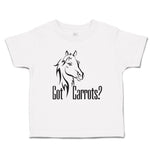 Toddler Clothes Pony Got An Carrots Funny Horse Animal Head Toddler Shirt Cotton