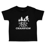 Toddler Clothes Hide & Seek Champion An Silhouette Bigfoot and Trees Cotton
