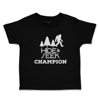Toddler Clothes Hide & Seek Champion An Silhouette Bigfoot and Trees Cotton