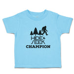 Toddler Clothes Hide & Seek Champion An Silhouette Bigfoot and Trees Cotton