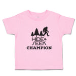 Toddler Clothes Hide & Seek Champion An Silhouette Bigfoot and Trees Cotton