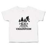 Toddler Clothes Hide & Seek Champion An Silhouette Bigfoot and Trees Cotton