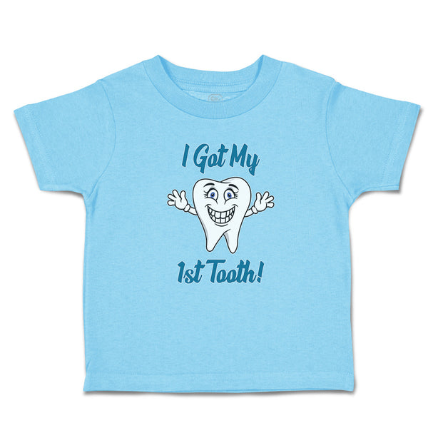 Toddler Clothes Keep Calm I Got My 1St Tooth! Smiling Toddler Shirt Cotton