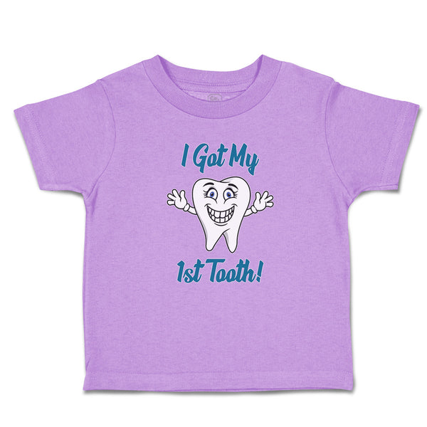 Toddler Clothes Keep Calm I Got My 1St Tooth! Smiling Toddler Shirt Cotton