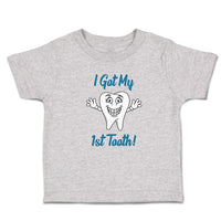 Toddler Clothes Keep Calm I Got My 1St Tooth! Smiling Toddler Shirt Cotton