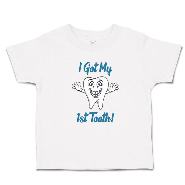 Toddler Clothes Keep Calm I Got My 1St Tooth! Smiling Toddler Shirt Cotton