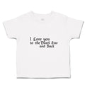 Toddler Clothes I Love You to The Death Star and Back Toddler Shirt Cotton