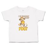 Toddler Clothes I'M Bananas over You! Toddler Shirt Baby Clothes Cotton