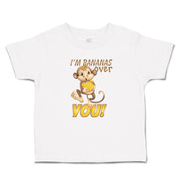 Toddler Clothes I'M Bananas over You! Toddler Shirt Baby Clothes Cotton