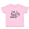 Toddler Clothes I'M This Many with Pattern Arrow and Index Finger Pointing