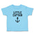 Cute Toddler Clothes Little Captain Silhouette Ship Anchor Toddler Shirt Cotton