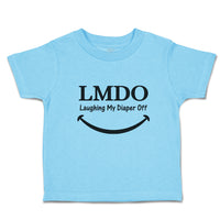 Toddler Clothes Lmdo Laughing My Diaper off with Smile Toddler Shirt Cotton