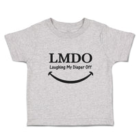 Toddler Clothes Lmdo Laughing My Diaper off with Smile Toddler Shirt Cotton