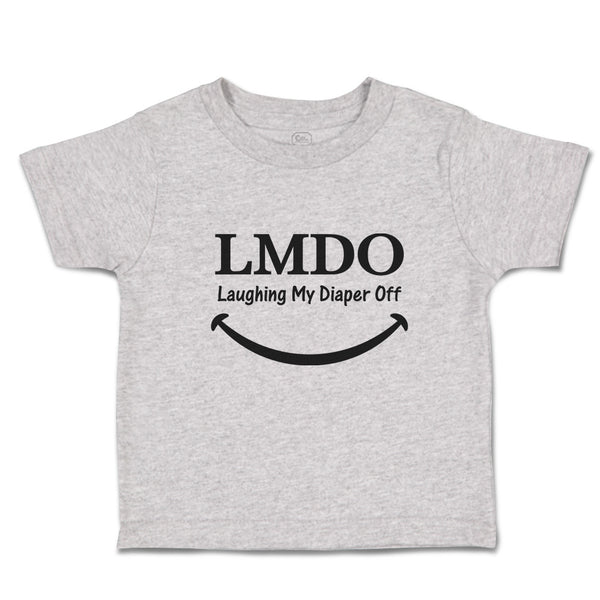 Toddler Clothes Lmdo Laughing My Diaper off with Smile Toddler Shirt Cotton