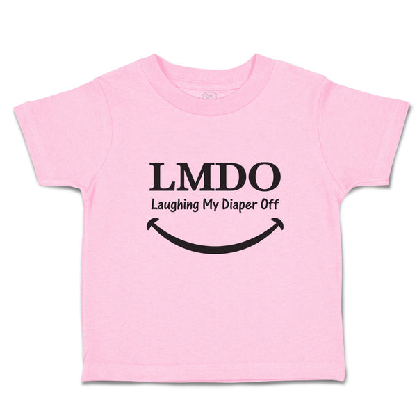 Toddler Clothes Lmdo Laughing My Diaper off with Smile Toddler Shirt Cotton