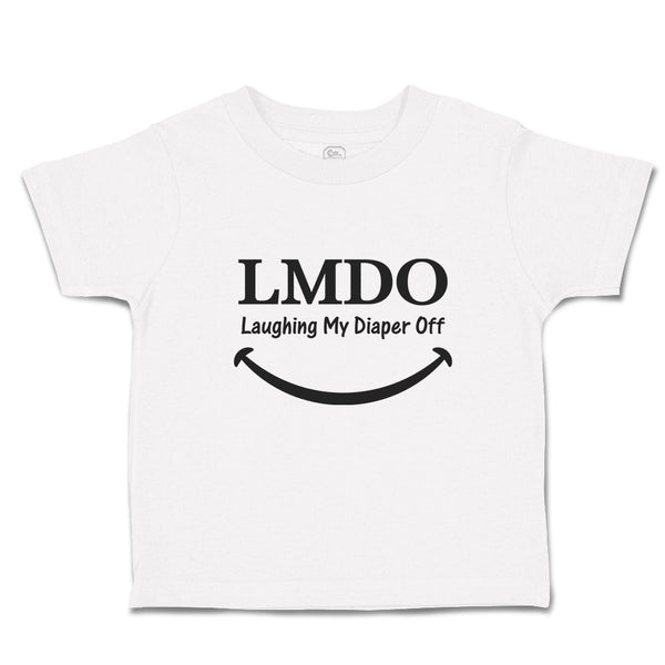 Toddler Clothes Lmdo Laughing My Diaper off with Smile Toddler Shirt Cotton