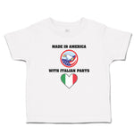 Made in America with Italian Parts National Flag and Bald Eagle Usa