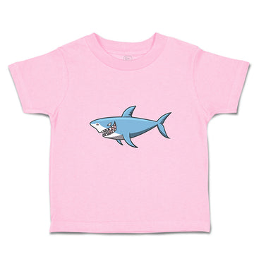 Toddler Clothes Hungry Shark Swimming and Searching for Hunting Toddler Shirt