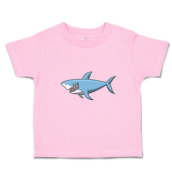 Hungry Shark Swimming and Searching for Hunting