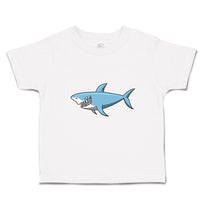 Toddler Clothes Hungry Shark Swimming and Searching for Hunting Toddler Shirt