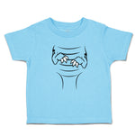 Toddler Clothes Dinosaur Outline Hands with Sharp Nails Toddler Shirt Cotton
