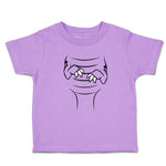 Toddler Clothes Dinosaur Outline Hands with Sharp Nails Toddler Shirt Cotton