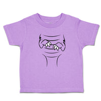 Toddler Clothes Dinosaur Outline Hands with Sharp Nails Toddler Shirt Cotton