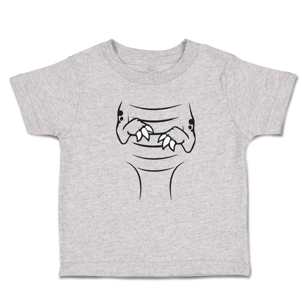 Toddler Clothes Dinosaur Outline Hands with Sharp Nails Toddler Shirt Cotton