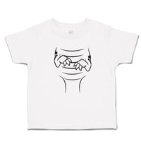 Toddler Clothes Dinosaur Outline Hands with Sharp Nails Toddler Shirt Cotton