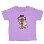 Toddler Clothes Pug on Hat and Sunglass with Bow Tie Sitting Toddler Shirt