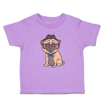 Toddler Clothes Pug on Hat and Sunglass with Bow Tie Sitting Toddler Shirt