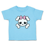 Toddler Clothes Cross Bone Skull with Bow Toddler Shirt Baby Clothes Cotton