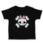 Toddler Clothes Cross Bone Skull with Bow Toddler Shirt Baby Clothes Cotton
