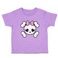 Toddler Clothes Cross Bone Skull with Bow Toddler Shirt Baby Clothes Cotton