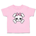 Toddler Clothes Cross Bone Skull with Bow Toddler Shirt Baby Clothes Cotton