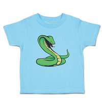 Toddler Clothes Green King Cobra Serpent Venomous Toddler Shirt Cotton